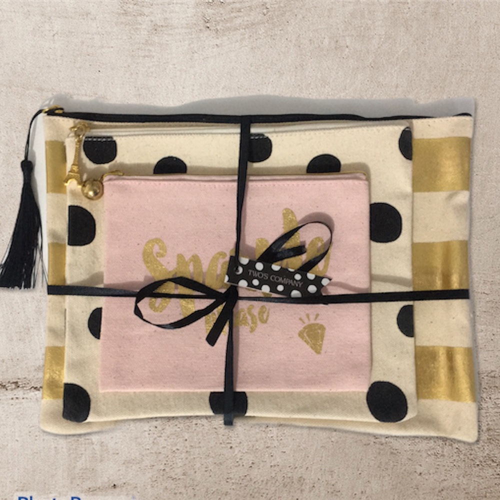 Two’s Company Set of Three Pouches